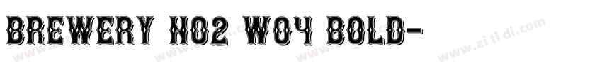 Brewery No2 W04 Bold字体转换